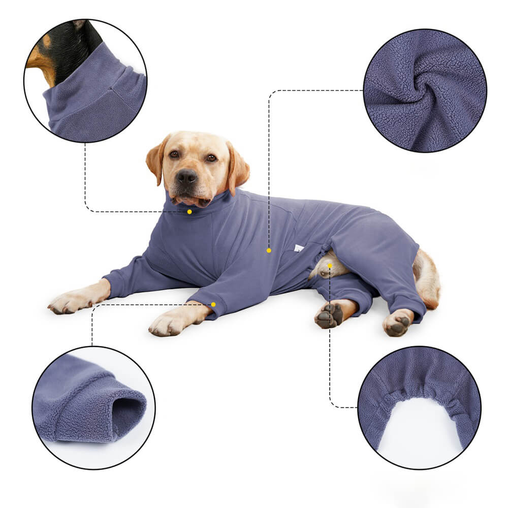 Gemütliche Fleece-Hundepyjamas - Perfekte Nachtwäsche für große Hunde