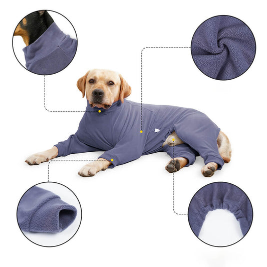 Gemütliche Fleece-Hundepyjamas - Perfekte Nachtwäsche für große Hunde