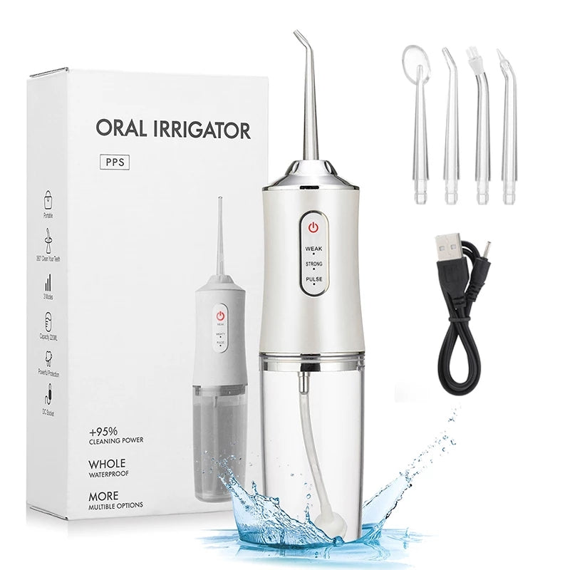 Frendorf | Wasserdichter Irrigator Dentalreiniger, kabelloser & wiederaufladbarer Wasserzahnseide