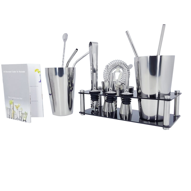 Frendorf | 15 Stück Cocktail Shaker Edelstahl Wein Shaker Mixer Bar