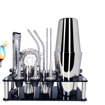 Frendorf | 15 Stück Cocktail Shaker Edelstahl Wein Shaker Mixer Bar