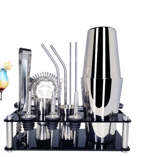 Frendorf | 15 Stück Cocktail Shaker Edelstahl Wein Shaker Mixer Bar