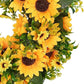 Frendorf | 16'' Goldene Künstliche Sonnenblumenkranz