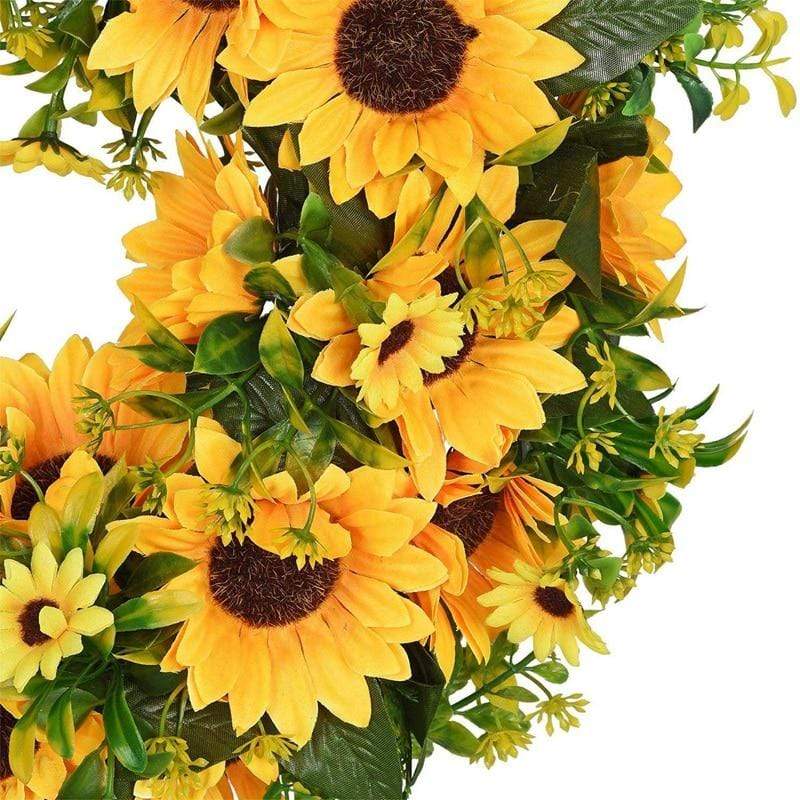 Frendorf | 16'' Goldene Künstliche Sonnenblumenkranz