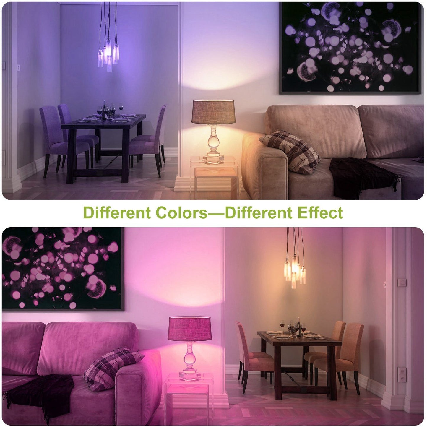 Frendorf | 16 Farben Wechsel LED-Lampen E27 3W RGD Dimmbare Stimmungsbeleuchtung Lampe