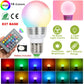 Frendorf | 16 Farben Wechsel LED-Lampen E27 3W RGD Dimmbare Stimmungsbeleuchtung Lampe
