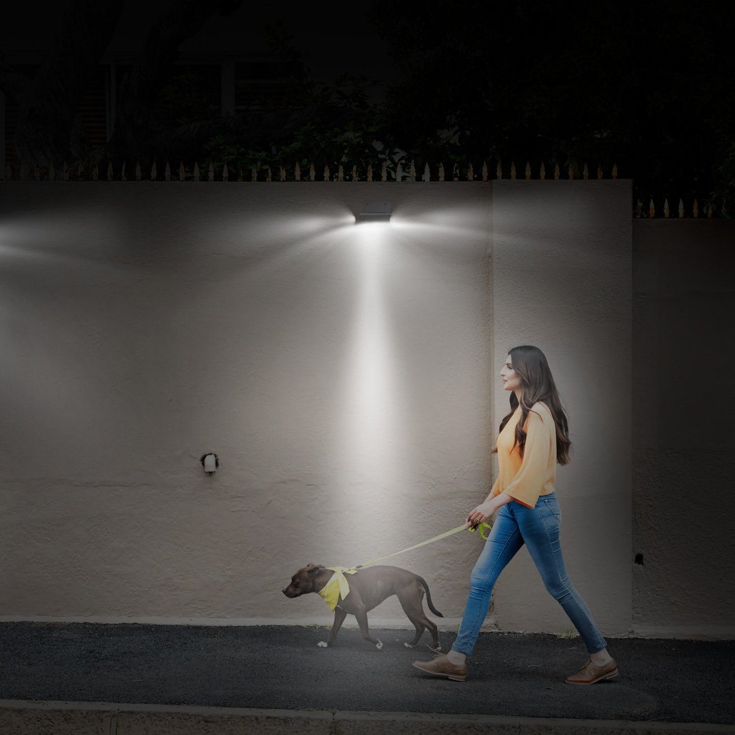 Frendorf | 16 LEDs Außen Solar Wandleuchten