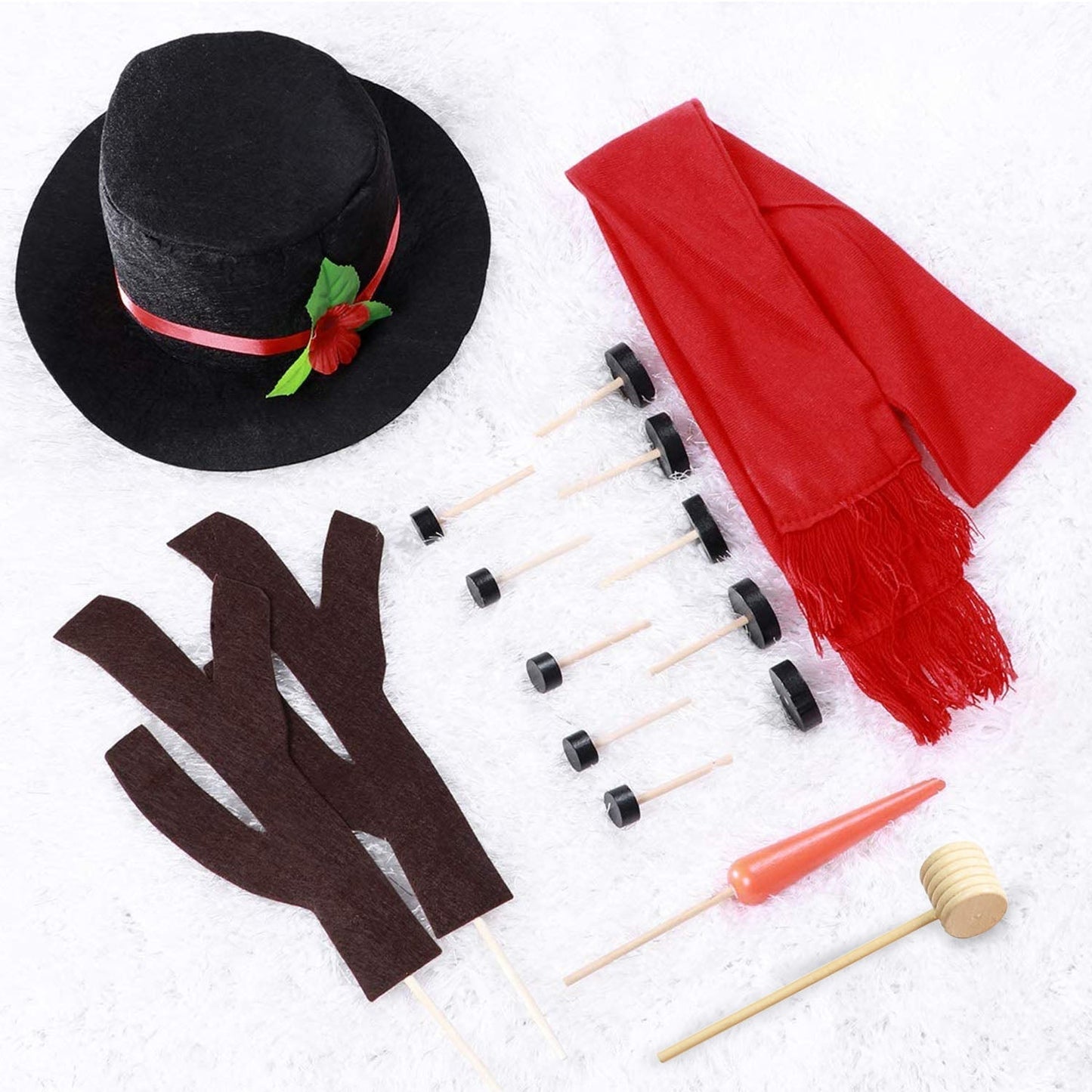 Frendorf | 16-teilige: Schneemann Dekorationsanzug Kit