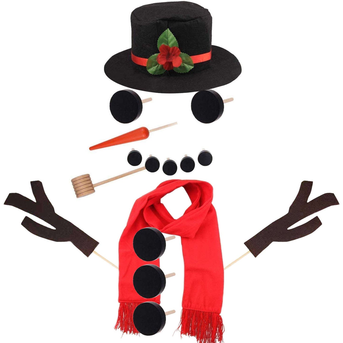 Frendorf | 16-teilige: Schneemann Dekorationsanzug Kit