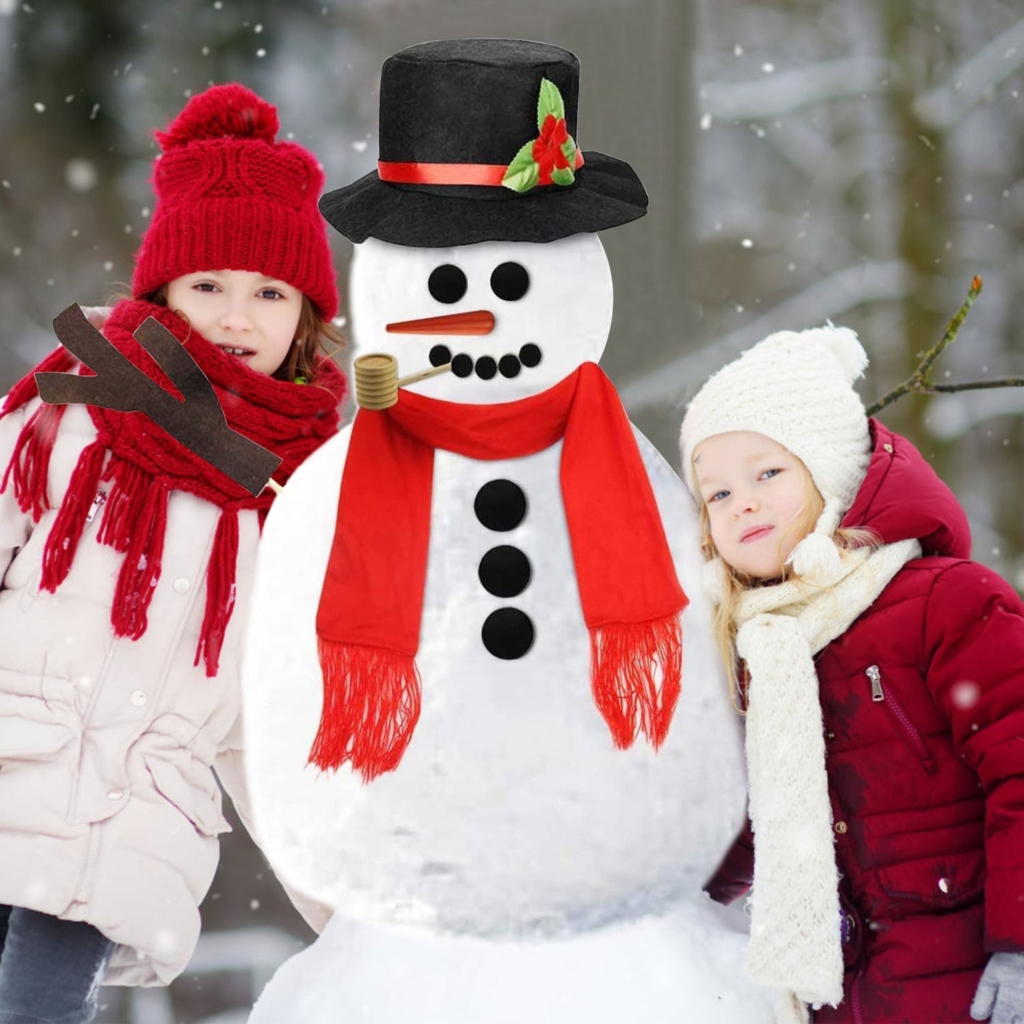 Frendorf | 16-teilige: Schneemann Dekorationsanzug Kit