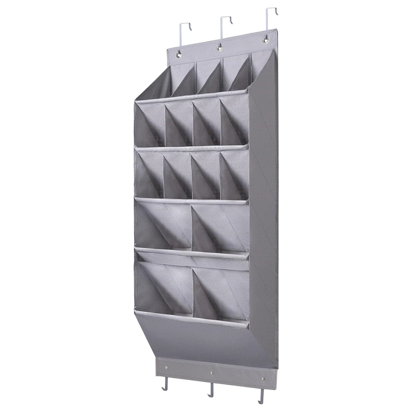 Frendorf | 16 Taschen Schuh-Organizer Über Der Tür 5-stufig mit 6 Haken