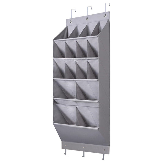 Frendorf | 16 Taschen Schuh-Organizer Über Der Tür 5-stufig mit 6 Haken