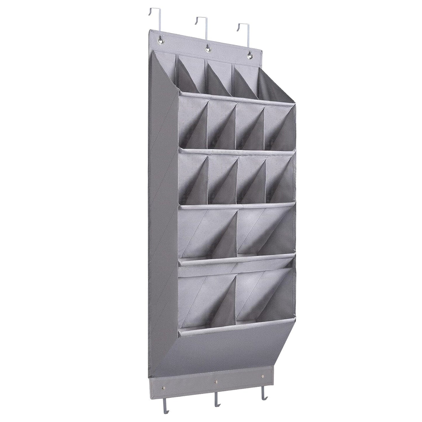 Frendorf | 16 Taschen Schuh-Organizer Über Der Tür 5-stufig mit 6 Haken