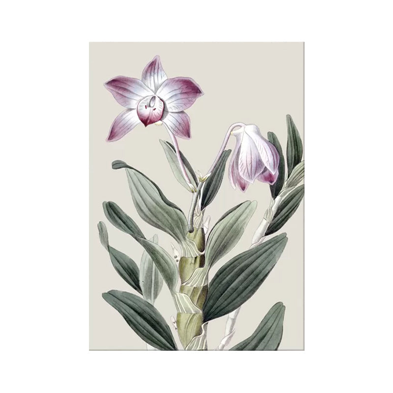 Frendorf | Blumen Leinwand Wandkunst Textur Oberfläche Minimalistisch Mädchen Wohnzimmer Gemälde