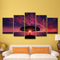 Frendorf | Lila Avondgloren Muurkunst Levensboom Moderne Multi-Piece Canvas Print voor Woonkamer