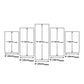 Frendorf | Lila Avondgloren Muurkunst Levensboom Moderne Multi-Piece Canvas Print voor Woonkamer