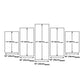Frendorf | Lila Avondgloren Muurkunst Levensboom Moderne Multi-Piece Canvas Print voor Woonkamer