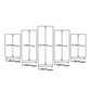 Frendorf | Lila Avondgloren Muurkunst Levensboom Moderne Multi-Piece Canvas Print voor Woonkamer