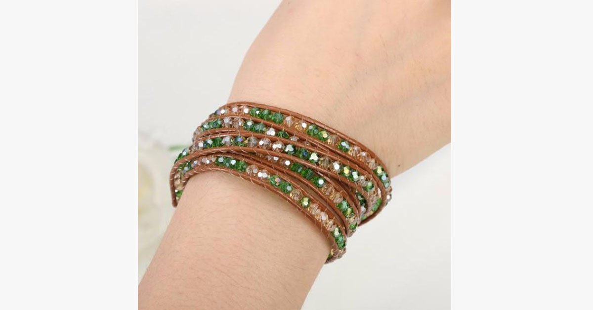 Frendorf | August Peridot Wickelarmband