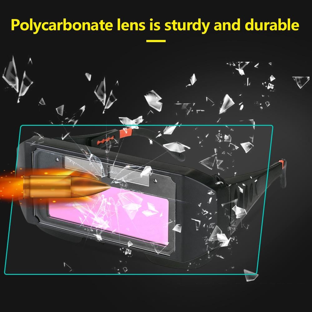 Frendorf | Autoverdunkelnde Schweißergläser — Schutzbrille mit solarbetriebenem Glas