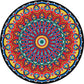 Americana Tribal Muster Teppich Rot Polyester Teppich Maschinenwaschbar Rutschfester Bereichsteppich für Schlafzimmer