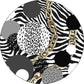 Einfacher moderner Teppich in Schwarz und Weiß Zebra Streifen Leopard Kette Kreis Muster Teppich Polyester Waschbarer Bodenbelag für Schlafzimmer