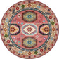 Americana Tribal Muster Teppich Rot Polyester Teppich Maschinenwaschbar Rutschfester Bereichsteppich für Schlafzimmer