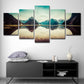 Frendorf | Blaue Milford Sound Landschaftsleinwand Mehrteiliges Wandkunst für Wohnzimmer