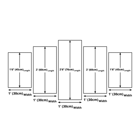 Frendorf | Blauwe Golden Gate Bridge Canvas Print Multi-Piece Wereld geïnspireerde Woonkamer Muurdecoratie