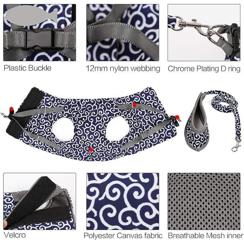 Frendorf | Ausbruchsicher Verstellbares Katzen-Walking-Geschirr