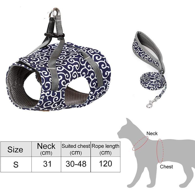 Frendorf | Ausbruchsicher Verstellbares Katzen-Walking-Geschirr