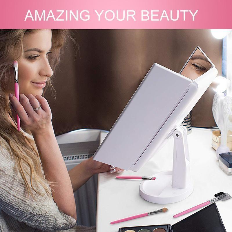 Frendorf | Beleuchteter Schminkspiegel, 24LED