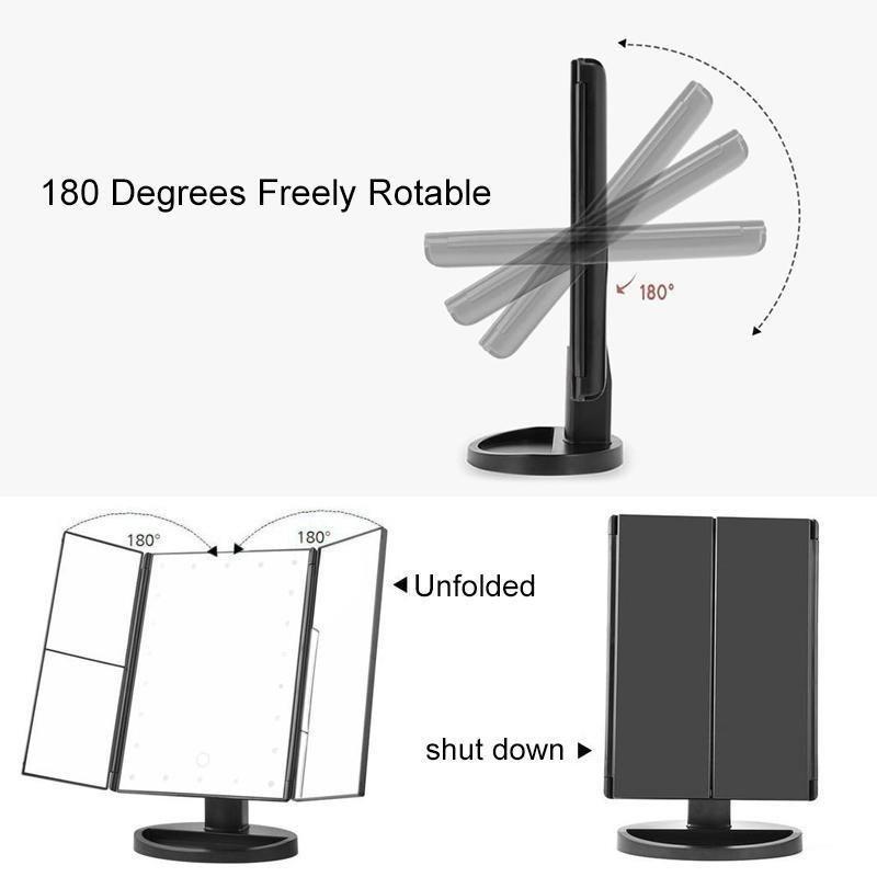 Frendorf | Beleuchteter Schminkspiegel, 24LED