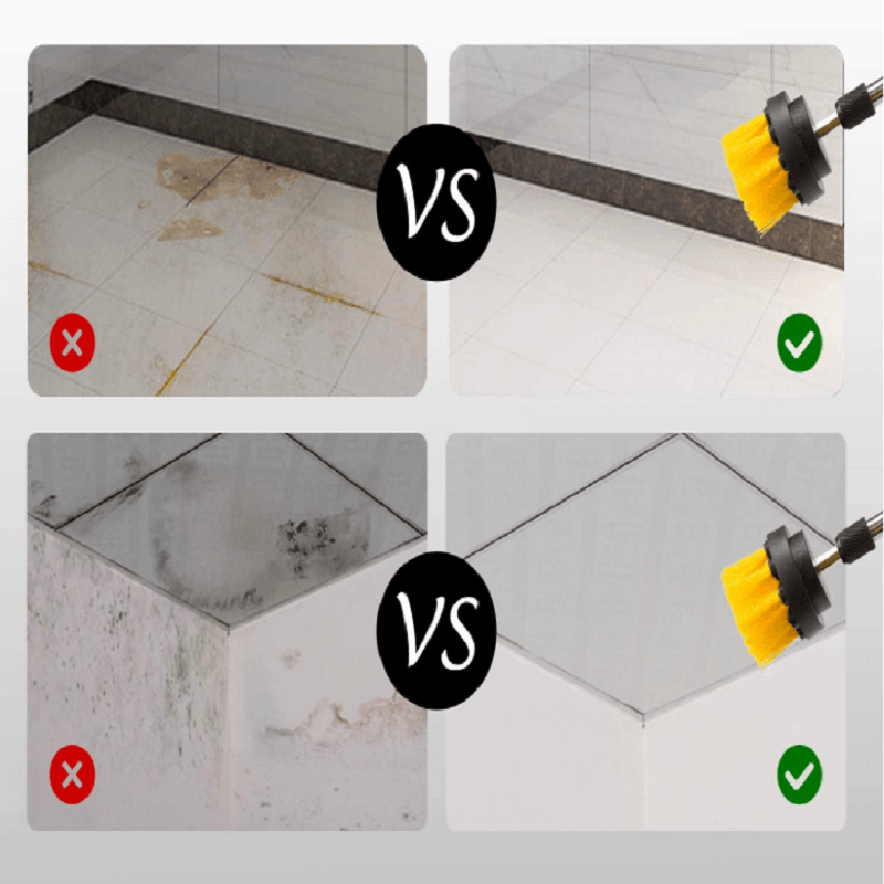 Frendorf | Badezimmerboden Küchen Auto Wartung Reinigungsbürste, Akku-Bohrer NICHT Inklusive