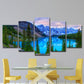 Banff Nationalpark Landschaft Leinwand Kunst Blau Global Inspiriert Wanddekoration für Esszimmer