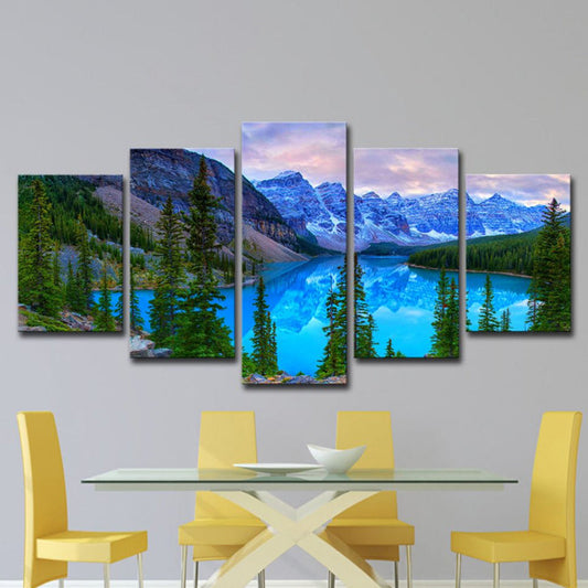 Frendorf | Banff Nationalpark Landschaft Leinwand Kunst Blau Global Inspiriert Wanddeko für Esszimmer