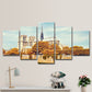 Frendorf | Global Inspirierte Wanddekoration Braune Notre Dame de Paris Wandkunst Druck, Mehrteilig