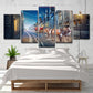 Frendorf | Weihnachten Santa Claus Malerei Mehrteilig Modern Wohnzimmer Wandkunst