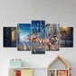 Frendorf | Weihnachten Santa Claus Malerei Mehrteilig Modern Wohnzimmer Wandkunst