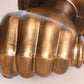 Frendorf | Wandmontage verlichting Torch Rustieke Glazen Kap 1 Licht Wandlamp Verlichting in Brons voor Hal