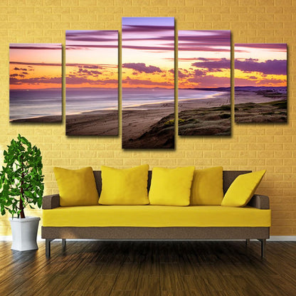 Lila Sonnenuntergang Wolken Leinwandkunst Anna Bay Moderne Mehrteilige Wanddekoration für Zuhause