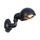 Frendorf | Dome Shade Iron Wall Light Fixture Industrial 1 Light Schlafzimmer Wandleuchte mit Rohrdesign in Schwarz