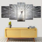 Frendorf | Pfau wandkunst op witte canvasprint voor home decoratie, meerledig