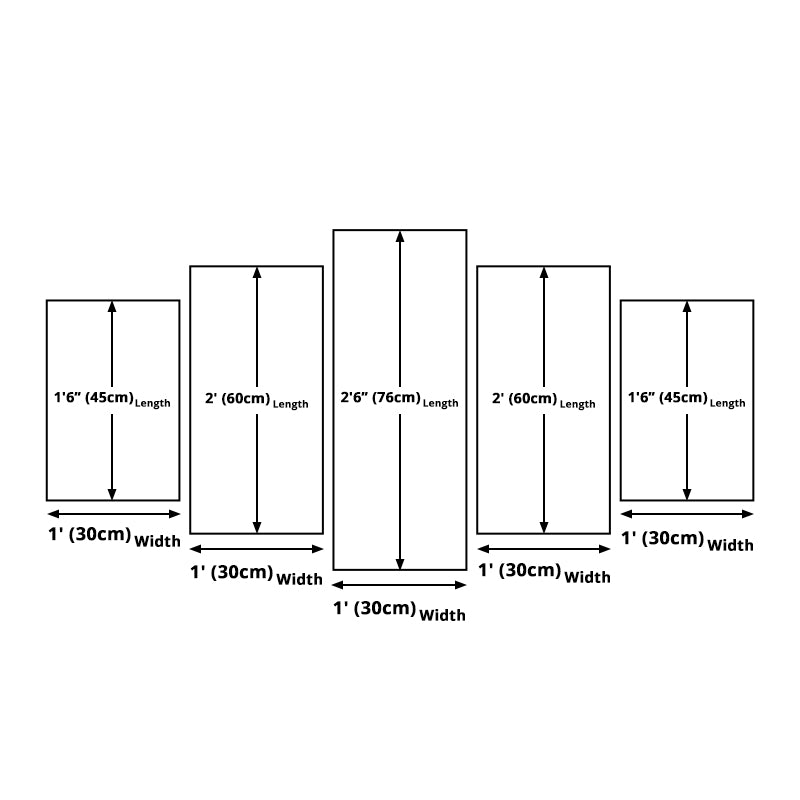 Frendorf | Braun Monument Valley Landschafts-Canvas-Druck Mehrteiliges Wandkunst für das Wohnzimmer