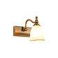 Frendorf | 1/2-Birnen Wandmontage Lampe Cottage Glockenform Frosted Glass Vanity Light Fixture in Messing
