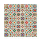 Frendorf | Bohemian Floral Pattern Wallpaper Panels Braune Badezimmer Selbstklebende Wanddekoration, 3,5' x 3,5"