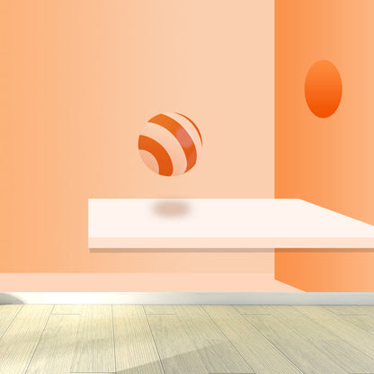 Frendorf | 3D Computer Graphics Ball Mural Wallpaper Neuheit Vliesmaterial Wandverkleidung