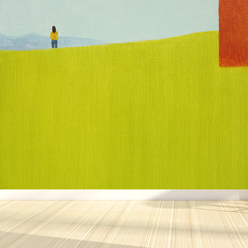 Frendorf | Ruimtelijke Weide Muurschildering Moderne Artistieke Nicht-geweven Materiaal Wandbedekking