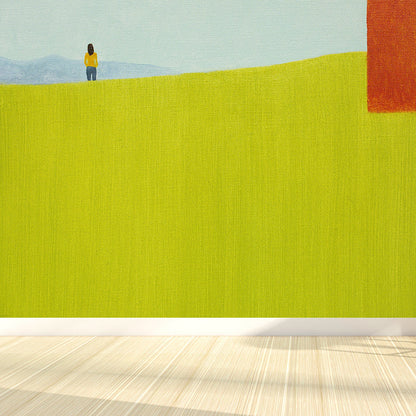 Frendorf | Ruimtelijke Weide Muurschildering Moderne Artistieke Nicht-geweven Materiaal Wandbedekking