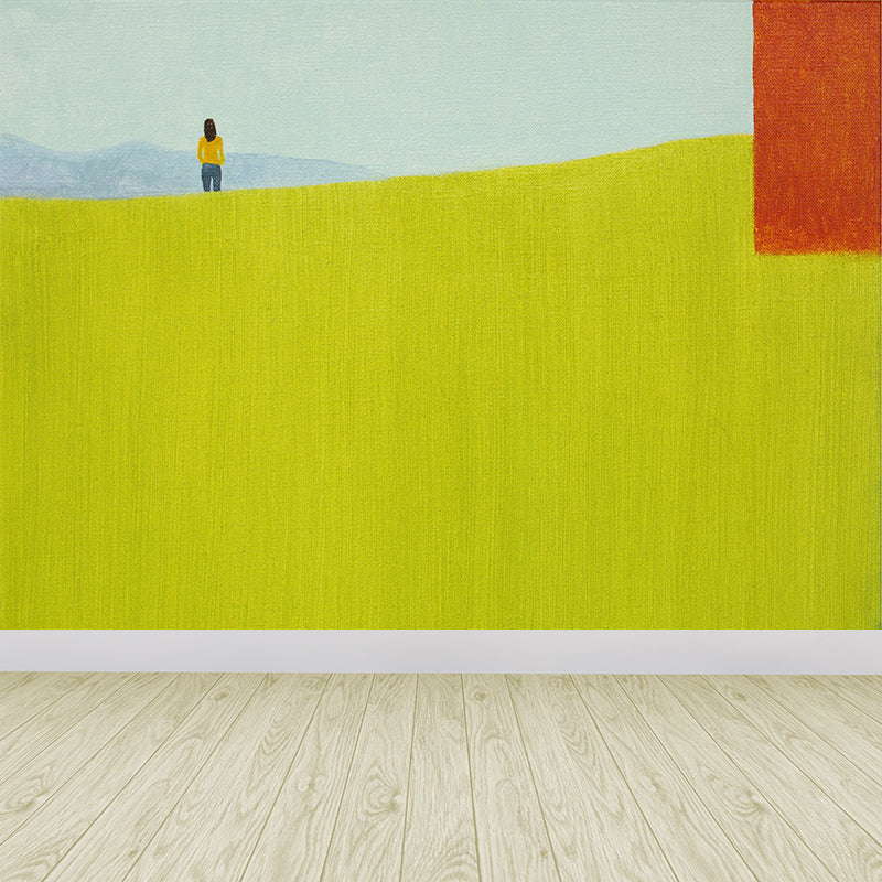 Frendorf | Ruimtelijke Weide Muurschildering Moderne Artistieke Nicht-geweven Materiaal Wandbedekking